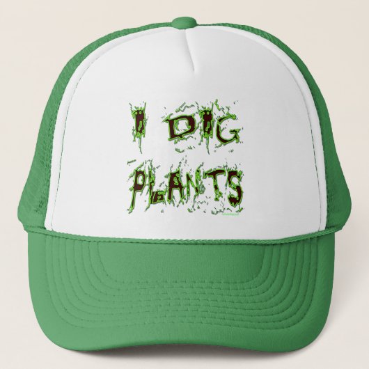 Casquette J'ai creusé Plante Gardener Slogan (Devant)