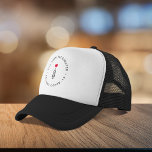 Casquette J'ai été vacciné | Aiguille cardiaque Covid-19<br><div class="desc">Simple, coutume élégante "J'ai été vacciné contre le covid-19" citation design. Avec une police contemporaine dans un style minimaliste moderne sur un arrière - plan blanc. Au centre de la conception circulaire est une aiguille de vaccination et le coeur rouge mignon. Le symbole parfait pour montrer que vous avez été...</div>