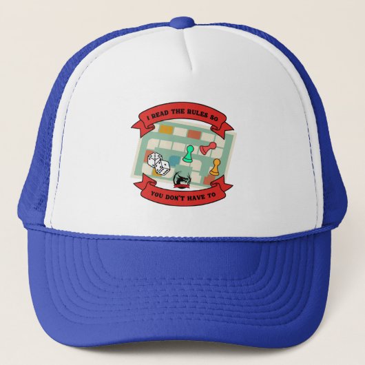 Casquette J'ai lu le règlement... (Devant)