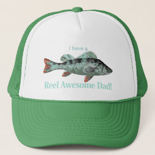 Casquette J'ai Reel Awesome Papa Perch de pêche