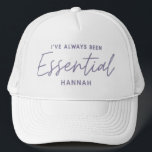 Casquette J'ai toujours été essentiel de la typographie mode<br><div class="desc">J’ai toujours été l’essentiel de la conception moderne de la typographie amusante. Restez à la maison, sauvez des vies, prenez des distances sociales ou travaillez avec des clés essentielles. Design de typographie graphique moderne. Faites passer votre message d'une manière brillante, amusante et positive avec ce cadeau coloré. Idéal pour les...</div>