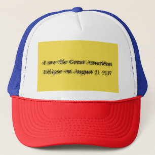 Casquette J'ai vu la Grande Éclipse américaine le 21 août