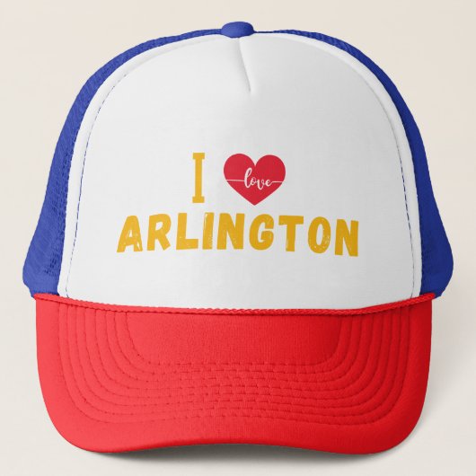 Casquette j'aime Arlington, Texas (Devant)