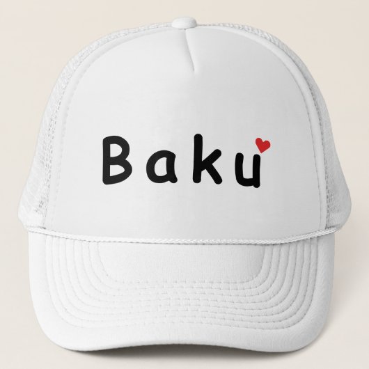 Casquette J'aime Bakou Azerbaïdjan (Devant)