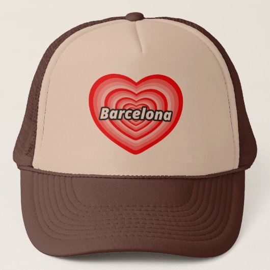 Casquette J'aime Barcelone (Devant)