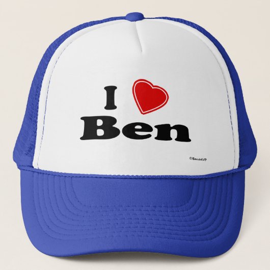 Casquette J'aime Ben (Devant)