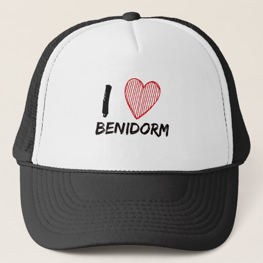 Casquette J'aime Benidorm (Devant)