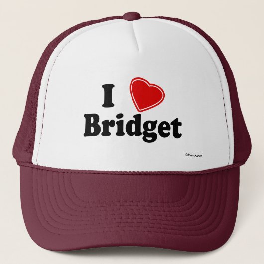 Casquette J'aime Bridget (Devant)