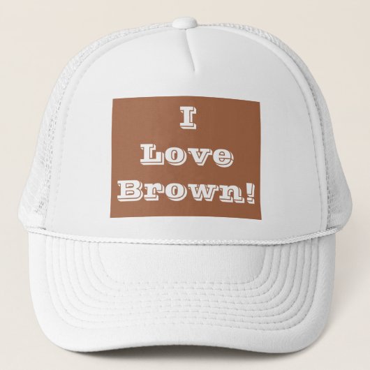 Casquette J'aime Brown (Devant)