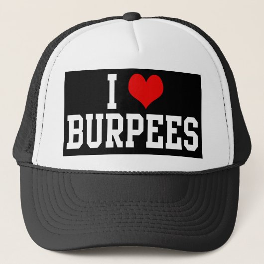 Casquette J'aime Burpees, forme physique (Devant)