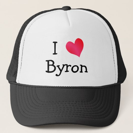 Casquette J'aime Byron (Devant)