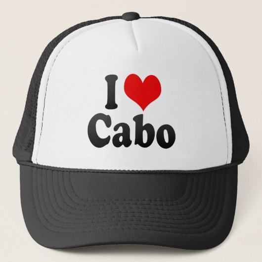 Casquette J'aime Cabo, Brésil. AMO O Cabo, Brésil d'Eu (Devant)