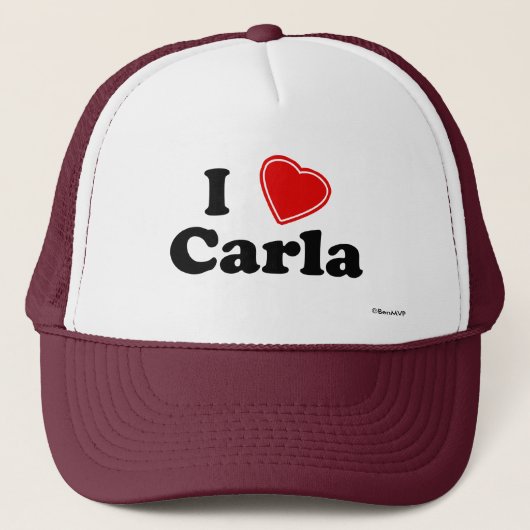 Casquette J'aime Carla (Devant)