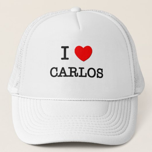 Casquette J'aime Carlos (Devant)