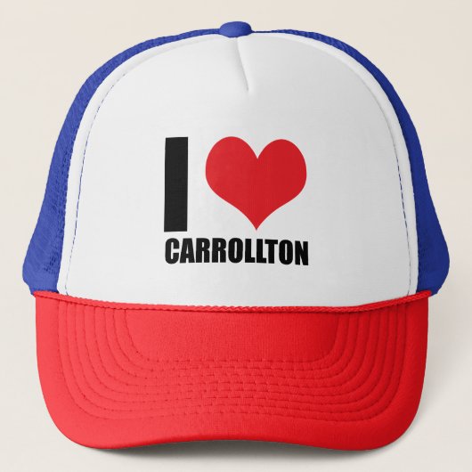 Casquette J'aime Carrollton (Devant)