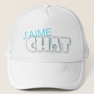 Casquette J'aime chat Trucker Hat