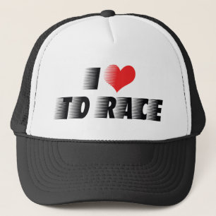 Casquette J'aime cœur à courir - Amoureux de course de voitu