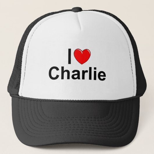 Casquette J'aime (coeur) Charlie (Devant)