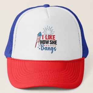 Casquette J'aime comment elle frappe Couple patriotique du 4