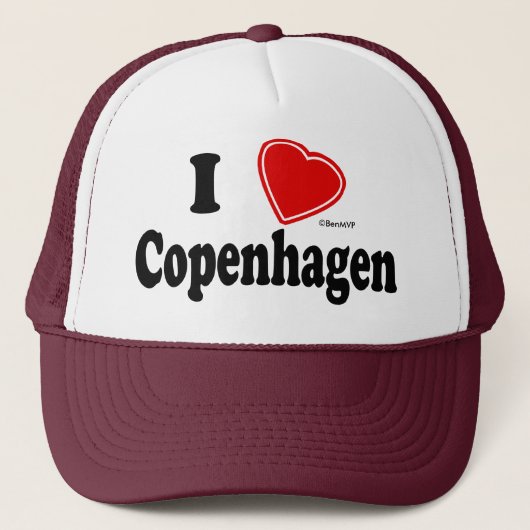 Casquette J'aime Copenhague (Devant)