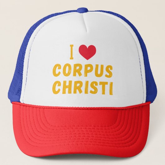 Casquette j'aime Corpus Christi, Texas (Devant)