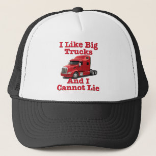 Casquette J'aime de grands camions et je ne peux pas me