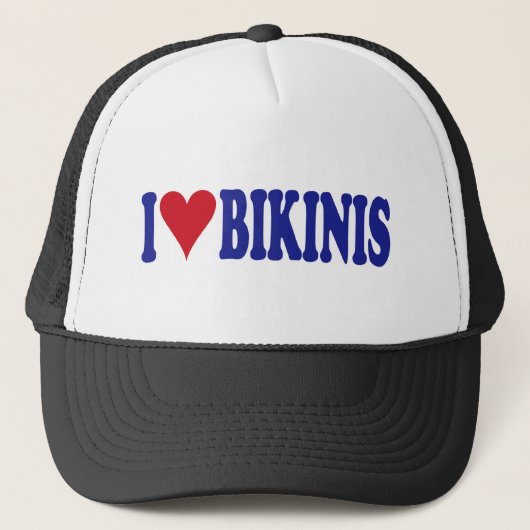 Casquette J'aime des bikinis (Devant)