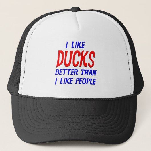 Casquette J'aime des canards meilleurs que j'aime le (Devant)