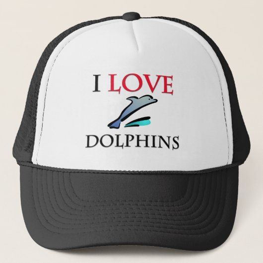 Casquette J'aime des dauphins (Devant)