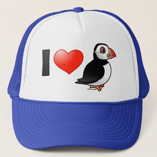 Casquette J'aime des macareux (Devant)