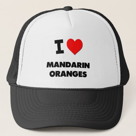 Casquette J'aime des mandarines (Devant)