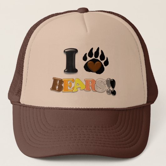 Casquette J'aime des ours (Devant)