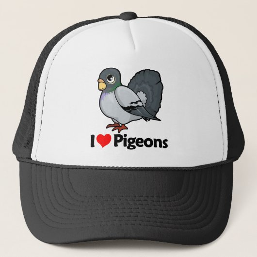 Casquette J'aime des pigeons (Devant)