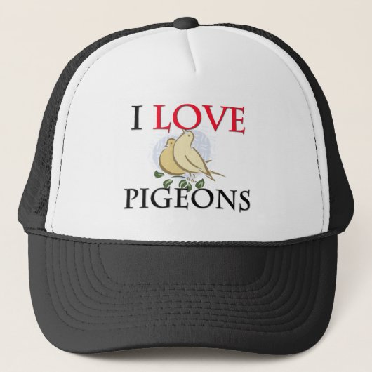Casquette J'aime des pigeons (Devant)