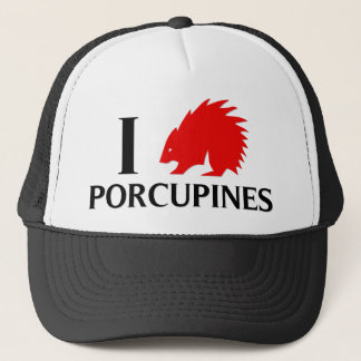 Casquette J'aime des porcs-épics