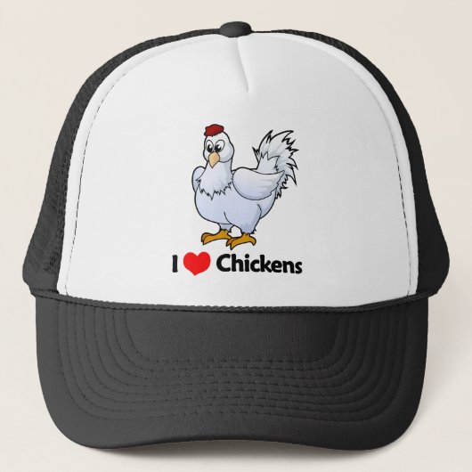 Casquette J'aime des poulets (Devant)