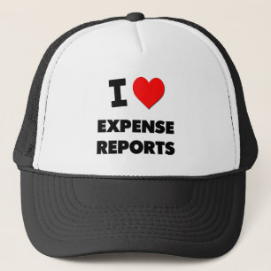 Casquette J'aime des rapports de dépenses