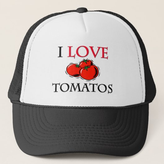 Casquette J'aime des tomates (Devant)