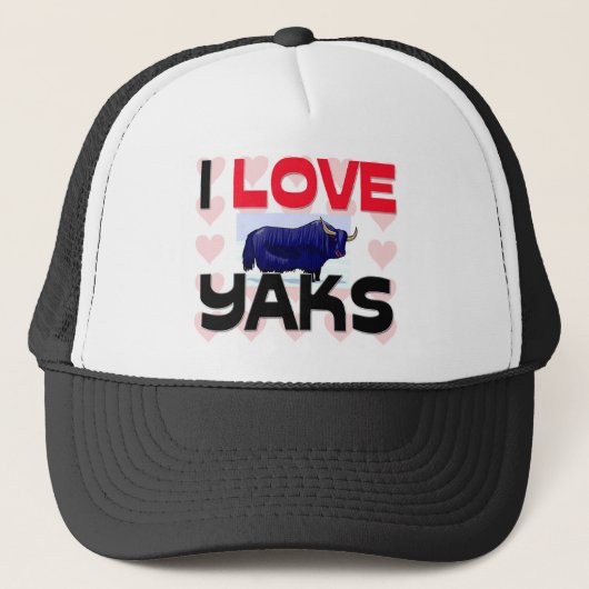 Casquette J'aime des yaks (Devant)