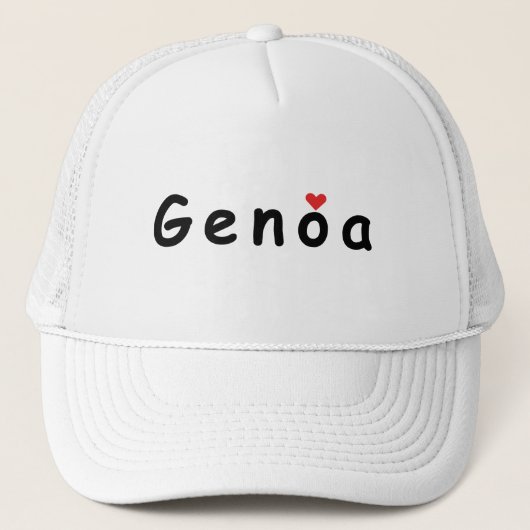 Casquette J'aime Gênes (Devant)