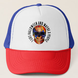 CASQUETTE J'AIME HALLOWEEN ET PEUT-ÊTRE 3 PERSONNES CRÂNE CO