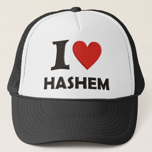 Casquette J'aime Hashem (Devant)