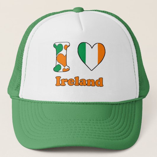 Casquette J'aime Irlande (Devant)