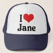 Casquette J'aime Jane (Devant)