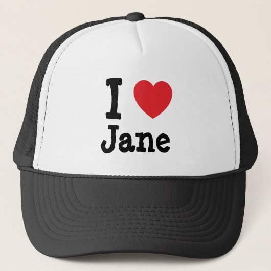 Casquette J'aime Jane heart T-Shirt (Devant)