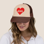 Casquette J'aime Jésus pixel art (En situation)