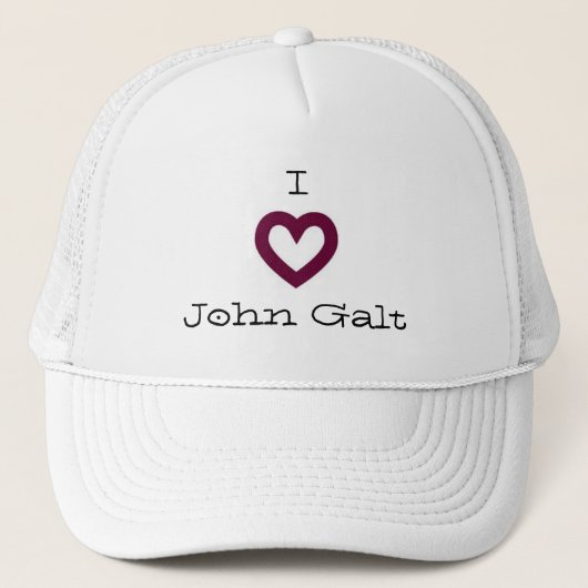 Casquette J'aime John Galt (Devant)
