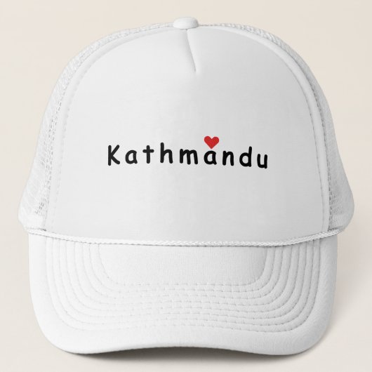 Casquette J'aime Katmandou Népal (Devant)