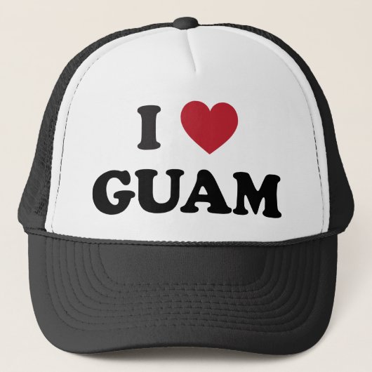 Casquette J'aime la Guam (Devant)