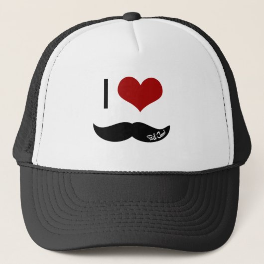Casquette J'aime la moustache (Devant)